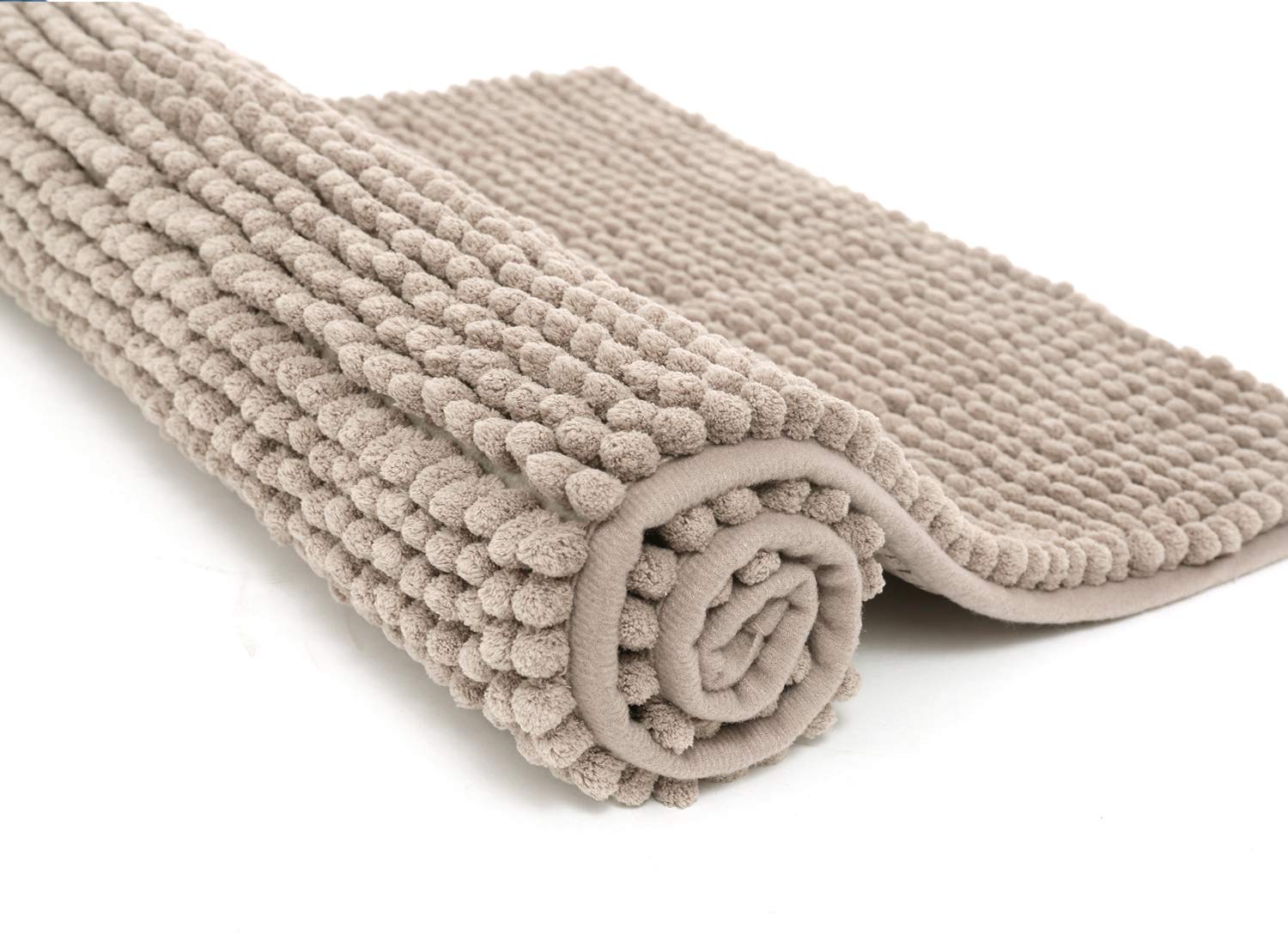 Pincy Chenille Non-slip Bath Mat - 40 x 60 cm Shaggy Microfiber Bathroom Mat - Fast Water Absorbent, Machine-washable Durable Floor Rug, Perfect for Tub, Bathroom, Room