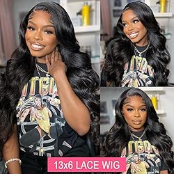 Drosuud Body Wave Lace Front Wigs Human Hair 13x6