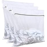 Lingerie bags for laundry(3Pcs,24 X 24inch),large mesh laundry bags,Delicates Bags for Washing Machine