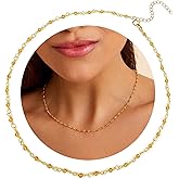 Citrine Choker Necklace, Natural Citrine Gemstone Handmade Beaded Necklace, 18k Gold Plated Wire Wrap Healing Crystals Women Fashion Jewelry 18 Inches