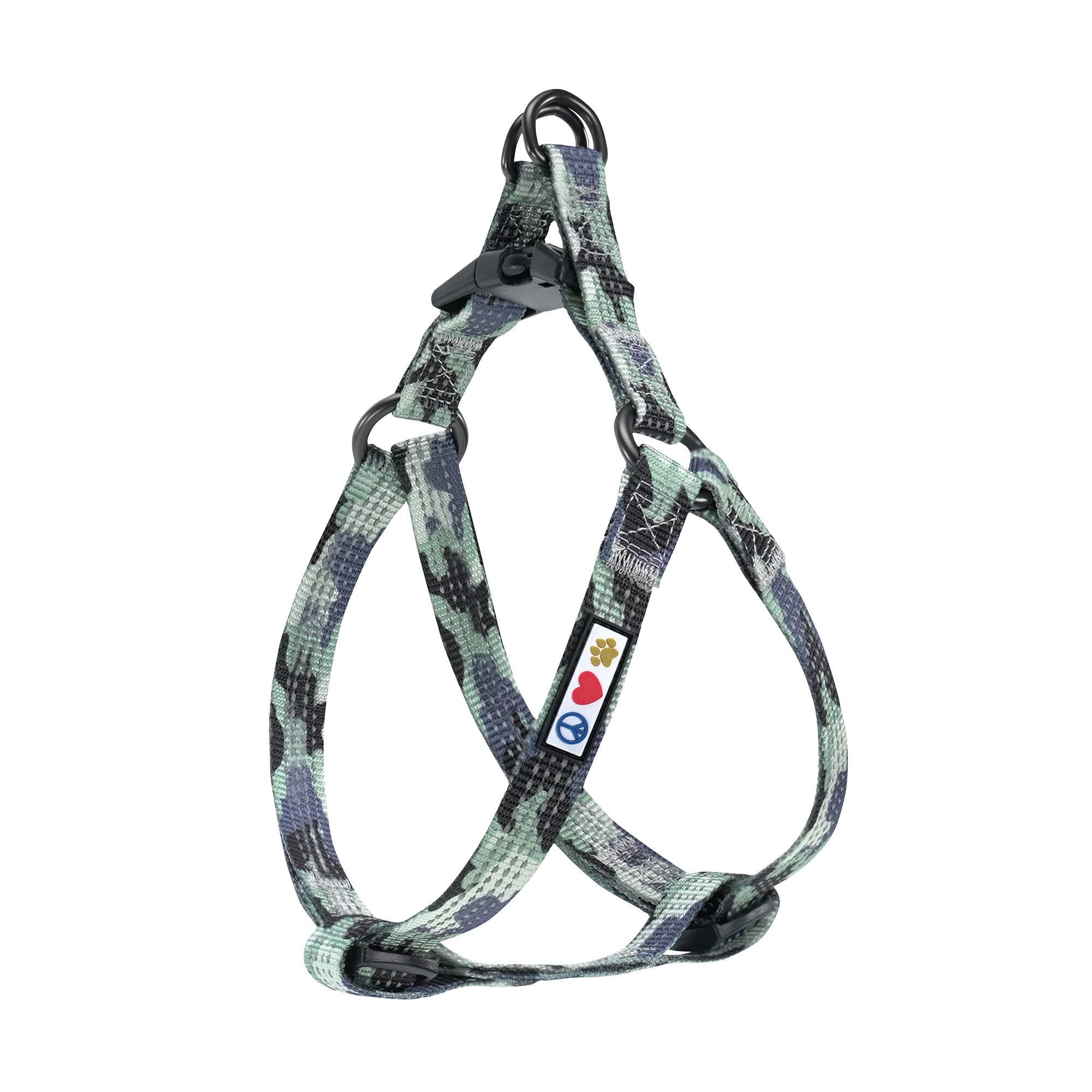 Pawtitas Dog Harness Large Dogs Reflective Adjustable Puppy Harness Anti-Pull Harness for Dogs Lightweight Dog Harness Grey Camouflage — image 1