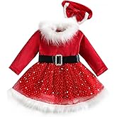 Toddler Baby Girl Christmas Dress Santa Claus Dress Princess Dress Cute Christmas Outfit