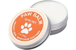 GJYC PET 2 oz (60g) Natural Dog Paw Balm - Organic Lickable Moisturizing Cream for Paws, Snout & Elbows | Heals Dry, Cracked Skin | Vitamin E & Food-Grade Ingredients