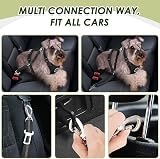 SlowTon Dog Car Harness Seatbelt Set, Breathable Mesh Vest Harness view 2