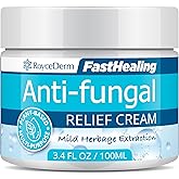 RoyceDerm Antifungal Cream for Skin: Anti-Fungal Cream for Jock Itch, Ringworm, Athlete's Foot & Rash Relief - Strong Fungal 