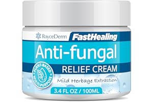 RoyceDerm Antifungal Cream for Skin: Anti-Fungal Cream for Jock Itch, Ringworm, Athlete's Foot & Rash Relief - Strong Fungal 