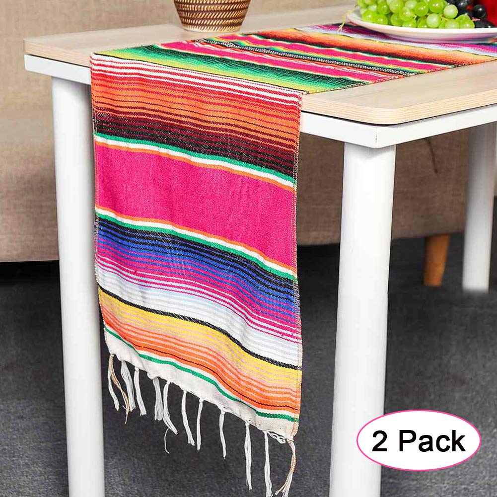 Best mexican serape blanket table runner