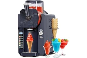 RAPSUAR Slushie Maker Machine, No Ice Needed Slushy Maker, Frozen Drink Machine for Home with 5 Smart Presets Adjustable Smoothie Thickness for Frappés, Milkshakes, Margaritas, Cocktails, Ice Cream, Blue