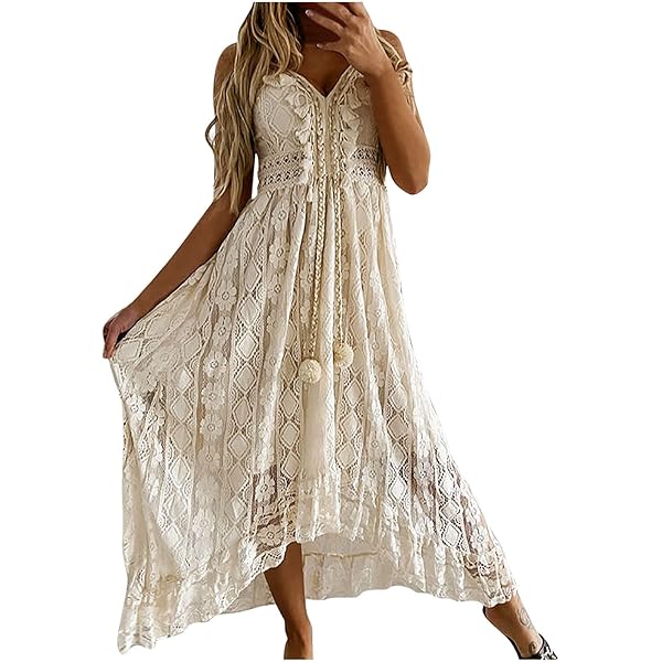 white christmas dresses Halter Neck Crochet Maxi Dress – New York & Company main image 1