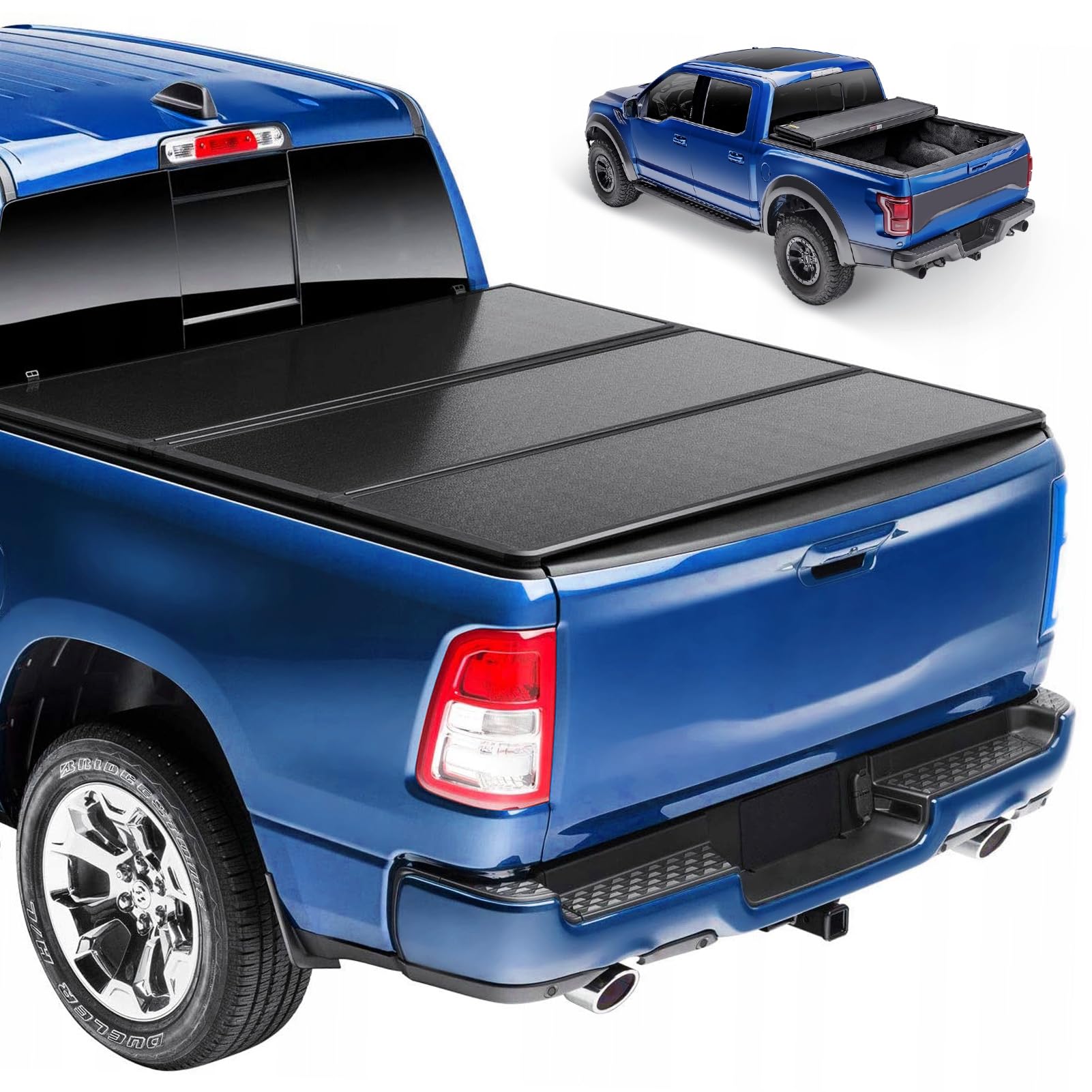 Photo 1 of ***FACTORY SEALED***Hard Tri-Fold Truck Bed Tonneau Cover for 2019-2025 Chevy Silverado & GMC Sierra 1500 (Not Fit 19 LD, 19-25 Classic), 6.5 ft 78 in Bed.