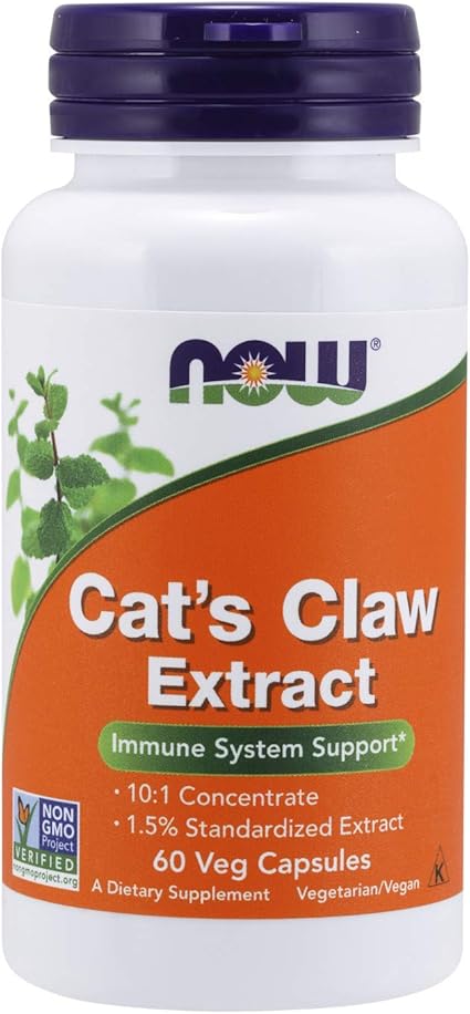 Amazon Com Now Supplements Cat S Claw Extract 10 1 Concentrate 1 5 Standardized Extract 60 Veg Capsules Health Personal Care