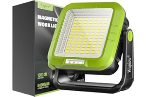 Wupiew Magnetic Work Light Rechargeable Led Tripod Worklight Portable Cordless Trouble Light, Inspection Light for Car with M