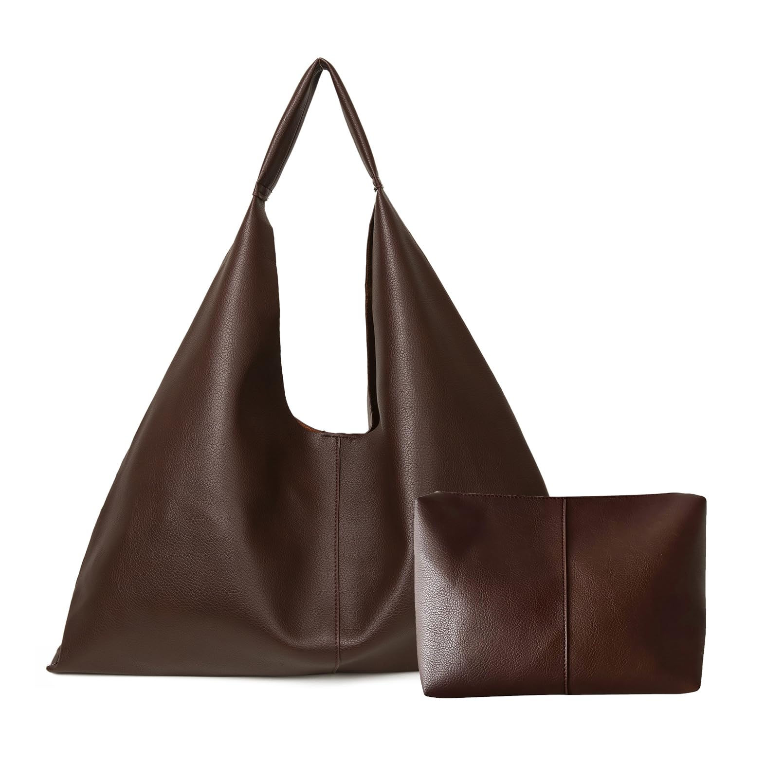 Photo 1 of YLYYHH Leather Tote Bag, Oversized Hobo Bags, Large Tote Bag for Women Work, Vegan Leather Handbags Travel, Oversized Tote Handbag, Coffee