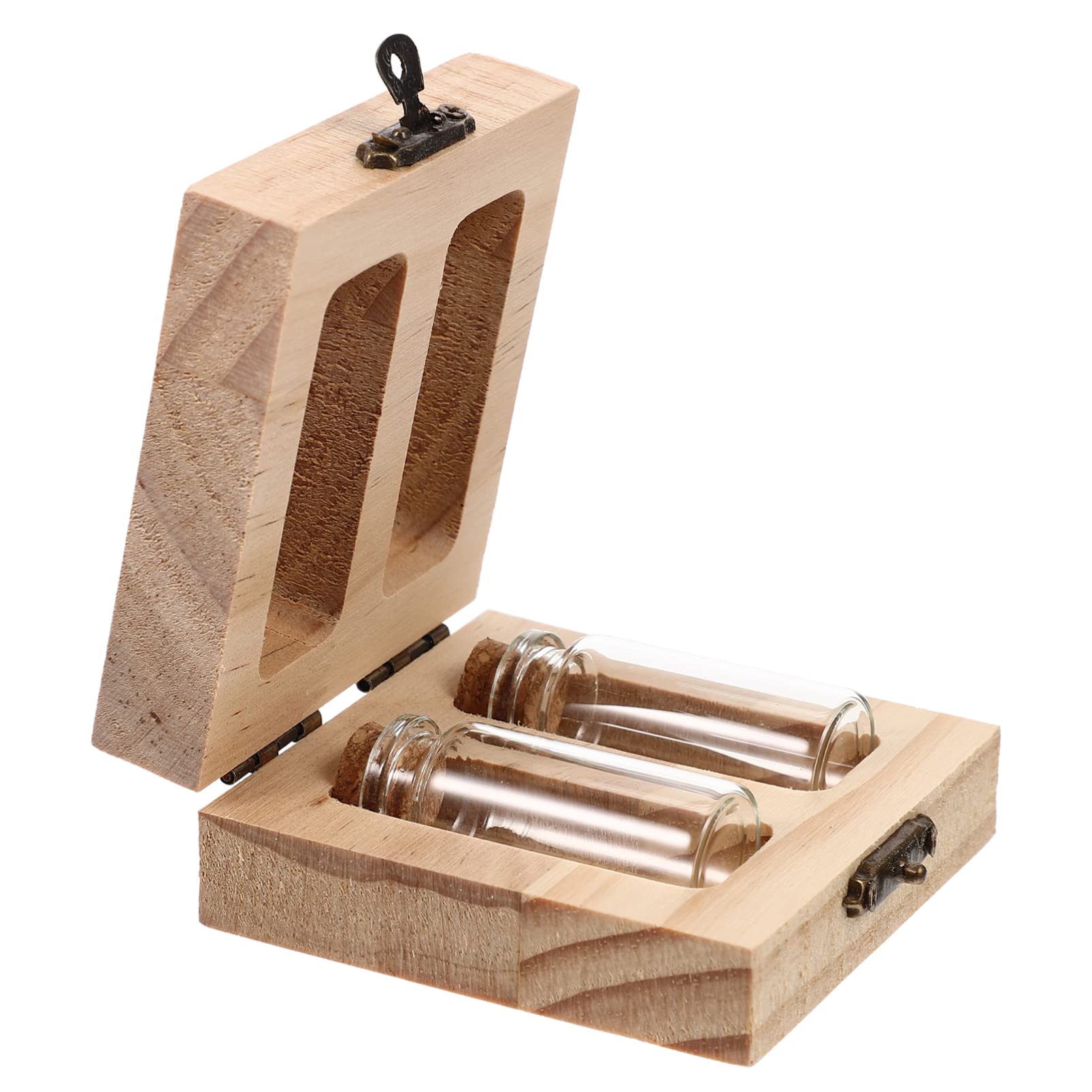 Healvian Umbilical Cord Keepsake Box Umbilical Cord Storage Bottle Fetal Hair Collection Box Souvenir Storage Box Keepsake with 2 Bottles