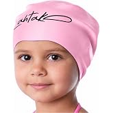 Kids Swim Cap for Long Hair &ndash; Silicone for Braids &amp; Dreadlocks &ndash; Girls &amp; Boys