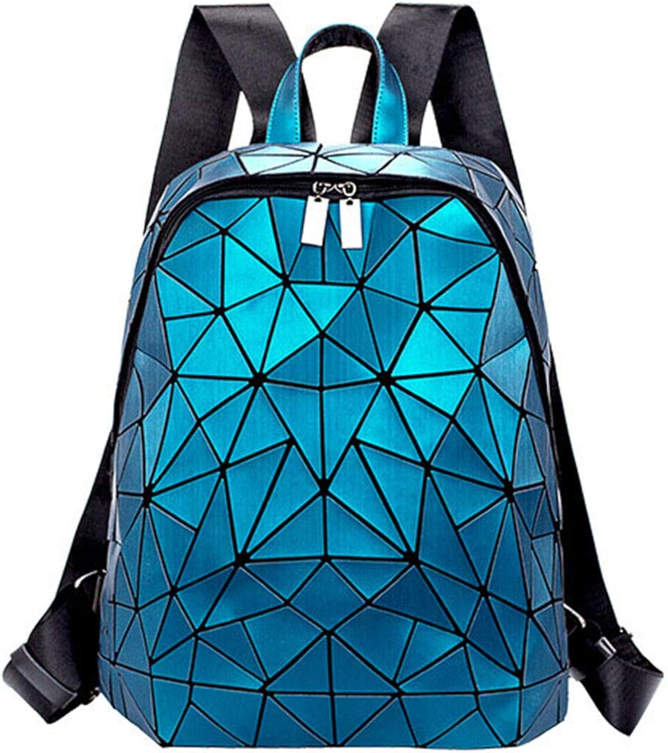 Geometric Backpack Luminous Backpacks Holographic Reflective Bag