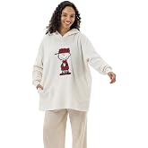 Berkshire Velvetloft Oversized Embroidered Sweatshirt - Ultra Soft Fleece Pullover for Women