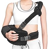 Shoulder Sling with Abduction Pillow, Abducted Shoulder Immobilizer for Rotator Cuff, Sublexion, Surgery, Dislocated and Broken Arm, Arm Sling Shoulders Immobilizer for Left & Right (Right)
