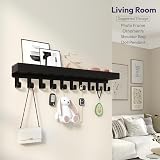 SWTYMIKI Key Holder 10 Hooks Wall Mount Key Rack Mail Organizer view 5