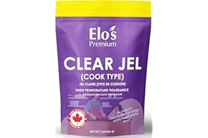 Clear Jel (1lb ) by Elo's Premium| 100% Food Grade Clear Jel Powder| Packaged in Canada| Used As Emulsifying Agent and Thicke