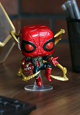 Funko Pop Marvel Endgame Iron Spider with Nano Gauntlet Figure view 2