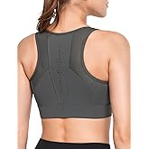 Yvette Zip Front Sports Bras for Women High Impact Supportive Large Bust Bras for Running
