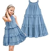 Simplee kids Girls Dresses Sleeveless Linen Teen Dresses Casual Summer Dress