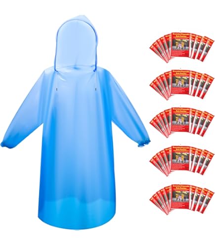 Hovkib Imperméables Pour Enfants Garçons Filles Poncho De Pluie Léger Vestes De Pluie Dessin Animé Mignon Réutilisable Vêtements De Pluie 1-8 Ans
