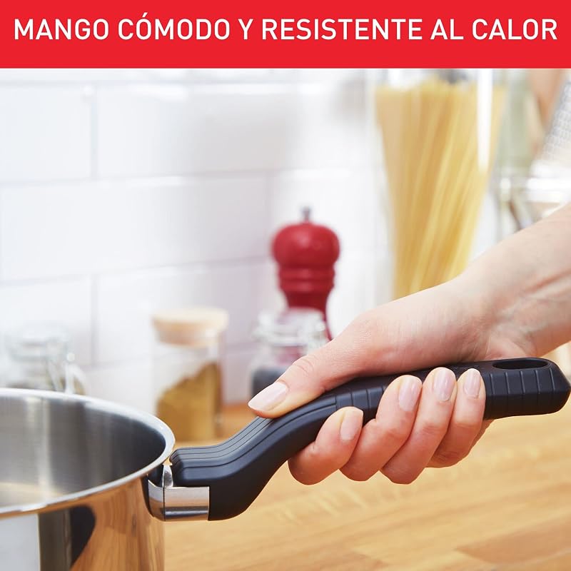 Comfort Max - Guisera baja 26 cm + Tapa de cristal, Acero Inoxidable