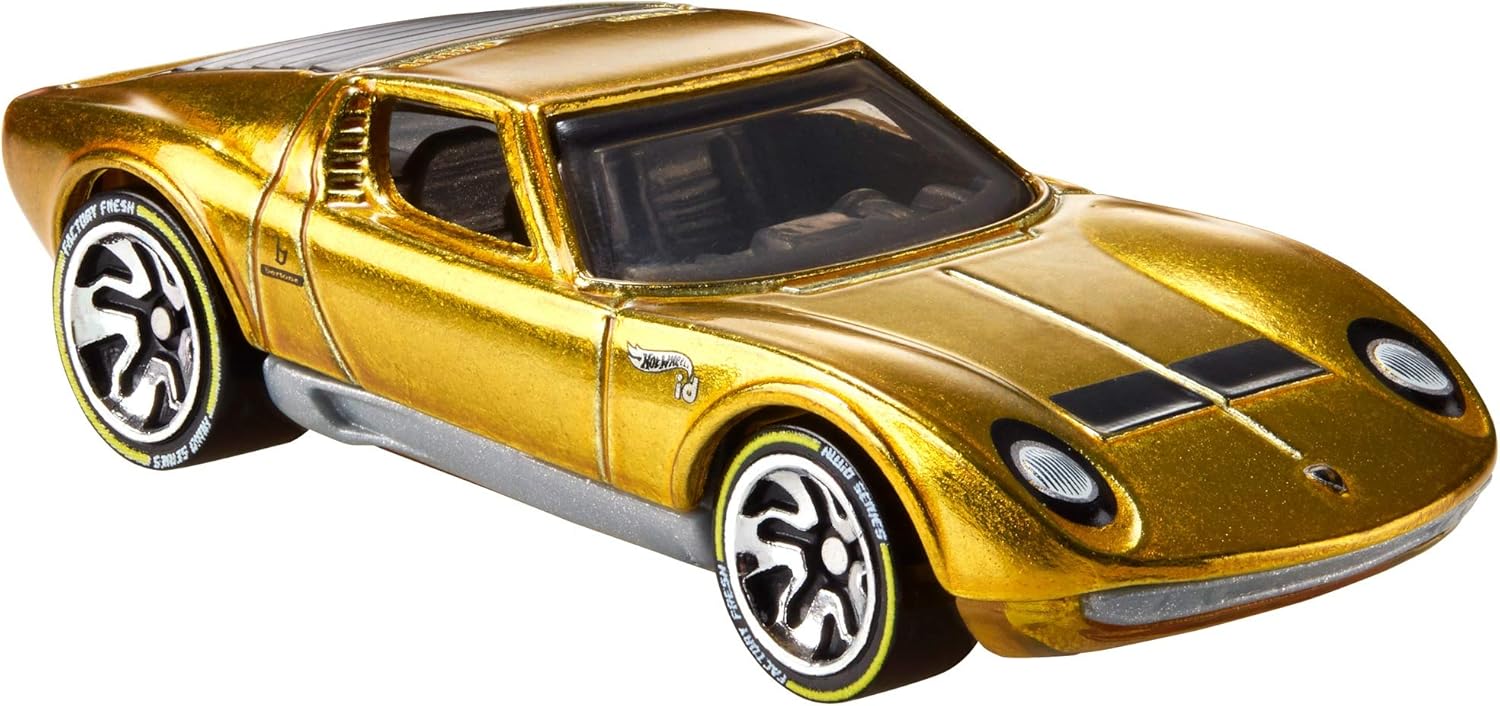 Hot Wheels ID '71 Lamborghini Miura P400 Sv, Multicolor, 5.3752 inches