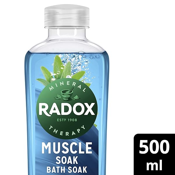 RADOX MUSCLE CLARY SAGE AND SEA MINERALS BATH SOAK, 500 ML
