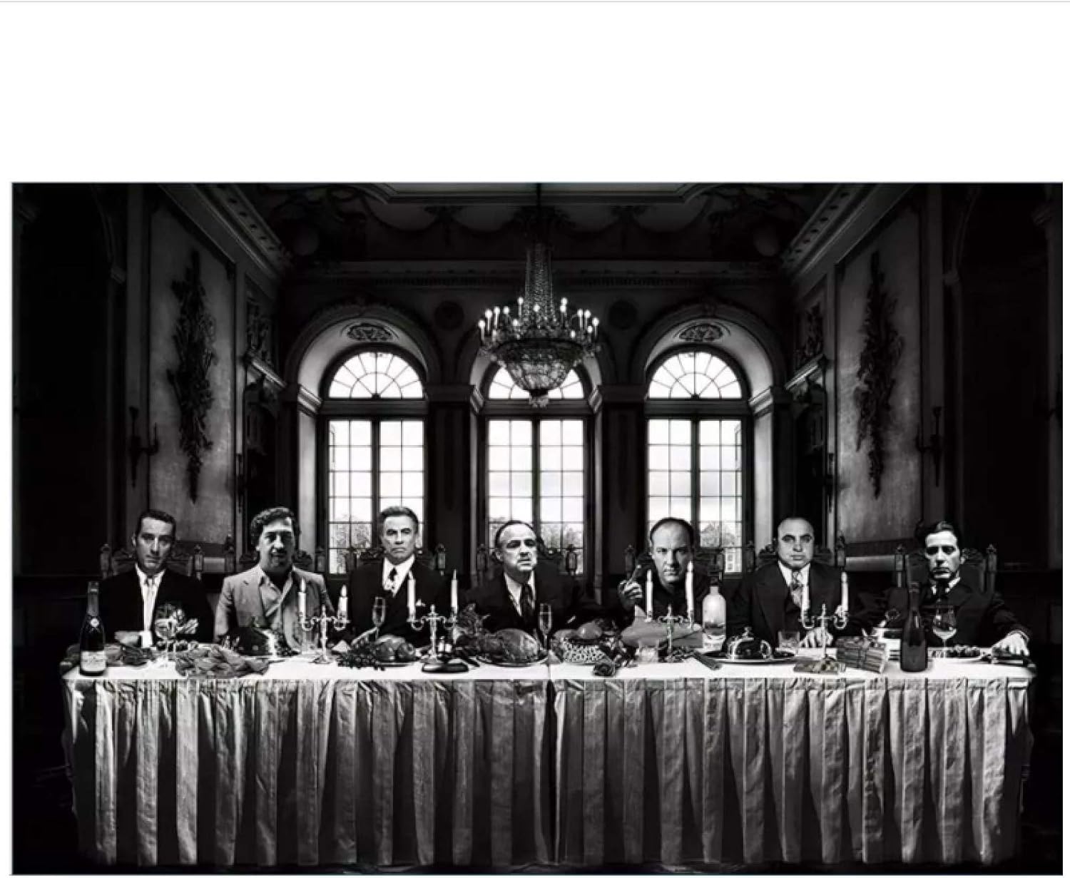 WTHKL The Last Supper Movie Gangster Collage Poster And Prints Canvas