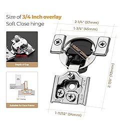 Ravinte 50 Pack 25 Pairs 3/4 inch Overlay Soft