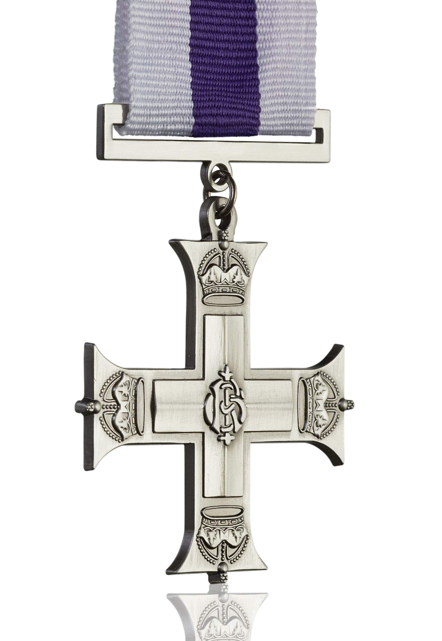 THE MILITARY CROSS (MC) Full Size Medal & Ribbon. Officers, British Armed Forces Award/Decoration for Gallantry. Replica/Reproduction.
