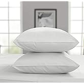 Threadmill Luxury Pillow Cases Standard Size Set of 2 | 1000 Thread Count 100% USA Supima Cotton Sheets | Soft Solid Sateen, Breathable Pillow Covers Fits Queen Pillows | Light Grey