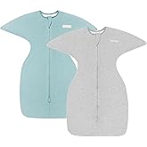 Aomloge PuppyPaws Baby Sleep Sack, Transitional Swaddle, Swaddles for Newborns,1.0 Tog Sleep Sack 3-6 Months, Wearable Blanket Baby with 2-Way Zipper