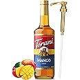 Mango Syrup for Drinks 25.4 Ounces, Torani Mango Syrup with Little Squirt Pump
