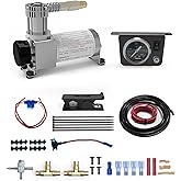 RETRUE Onboard Air Compressor System for Truck Airbag Suspension - Universal Air Bag Compressor kit for Ford F150, F250, F350, Chevrolet Silverado, GMC Sierra, Dodge Ram and More Air bags Kit