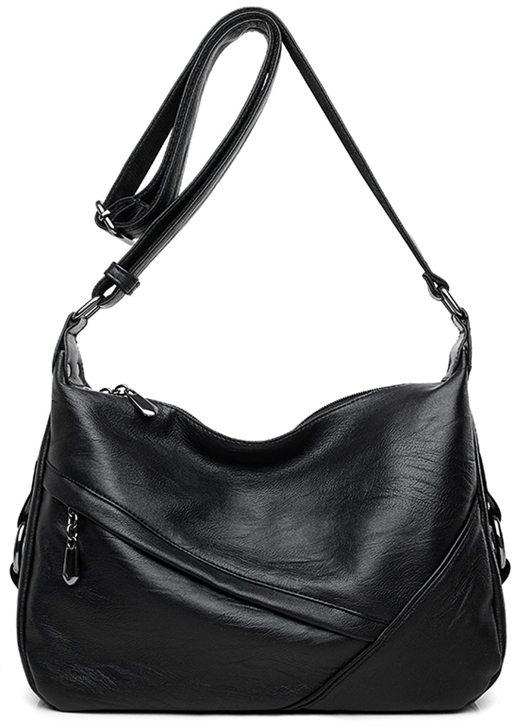 Black Tote Bag With Zipper Amazon
