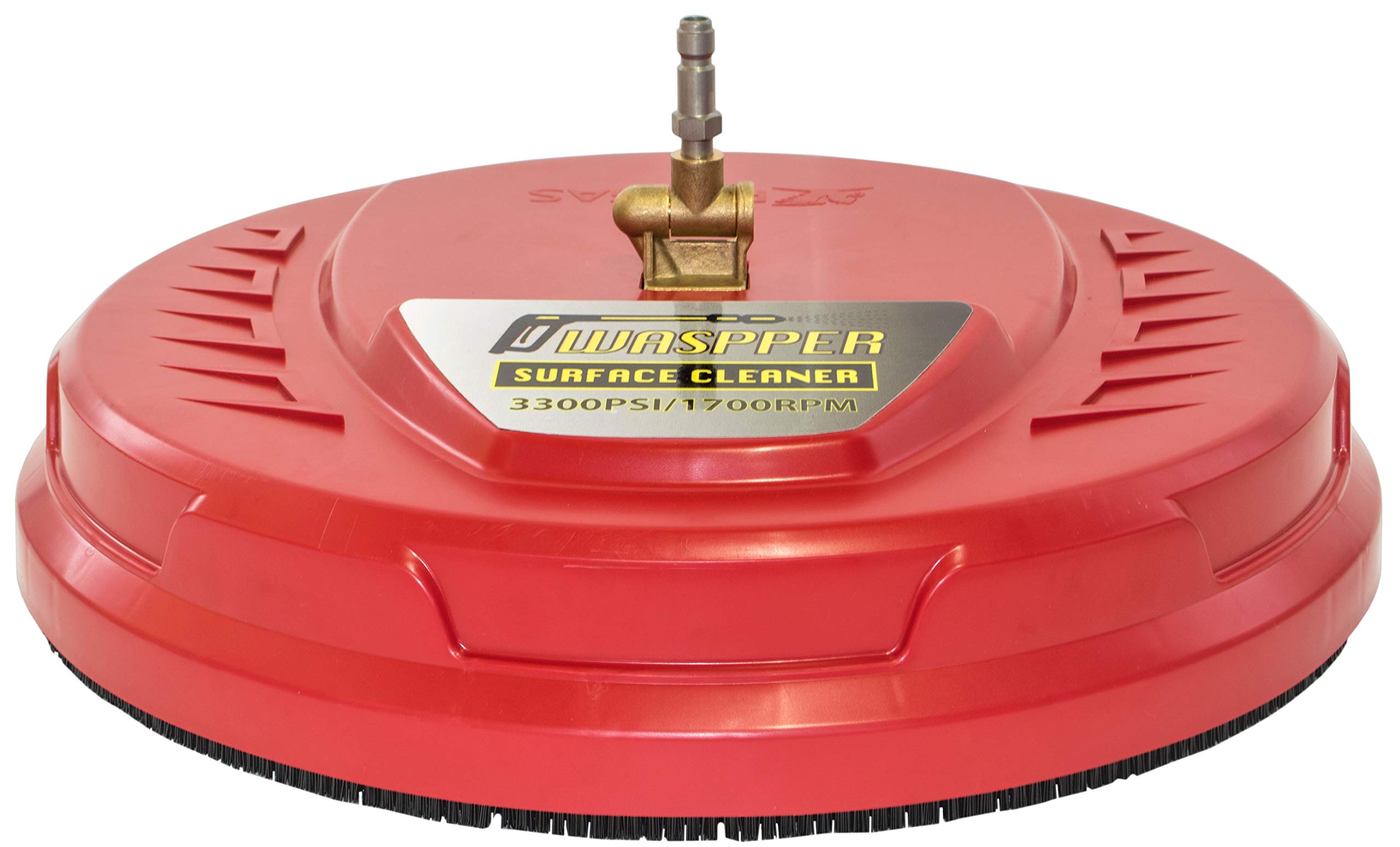 Pressure Washer Surface Cleaner 3300 PSI with Dual Rotating Nozzles, 1/4 Inch Quick Connect Patio Cleaner for Driveways, Sidewalks and Decks, High Pressure Washer Attachment – SBR11-PSC01 Waspper