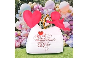 AIGNC Inflatable Valentine's Day Decorations Blow Up Inflate The Arrow of Love Outdoor Decoration Inflate Blow Up Cupid's Arrow Yard Decro Birthday with LEDs for Holiday Party Garden Porch