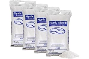 U.S. Silica Mystic White II Pool Filter Sand, Premium Silica for Pool Filter Pumps, 50-Pound Bags, Pack of 4, White