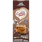Nestle Coffee mate Liquid Coffee Creamer Singles, Café Mocha, 50 Ct Box
