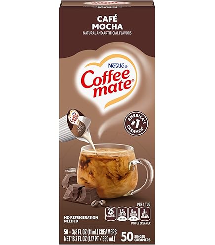 Amazon.com: Coffee Mate Liquid .375oz, 4 Flavor Variety 200 Count