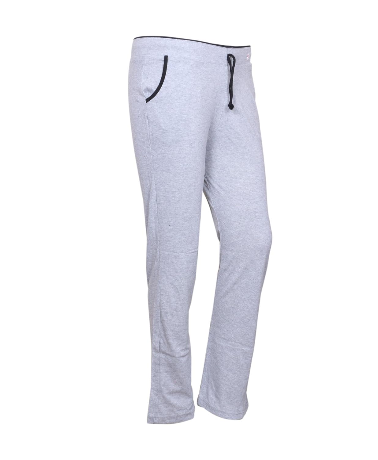 indistar women's cotton gray track pant-night wear