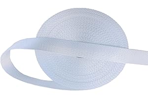 ABOKOY 1 Inch Nylon Webbing Strap 15 Yards Nylon Strap Webbing for Backpack Strap Pet Collar Indoor Outdoor Craft DIY Repair