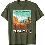Vintage Yosemite National Park T-Shirt – Bigfoot Sasquatch Graphic Tee For Men & Women, Redwood Forest Design