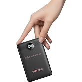 VEEKTOMX 10000mAh Mini Power Bank, 22.5W Fast Charger for iPhone Android | Ultra Slim Pocket Size Design, Compatible with Phone, Lightweight Charger for Travel, Commute and Camping