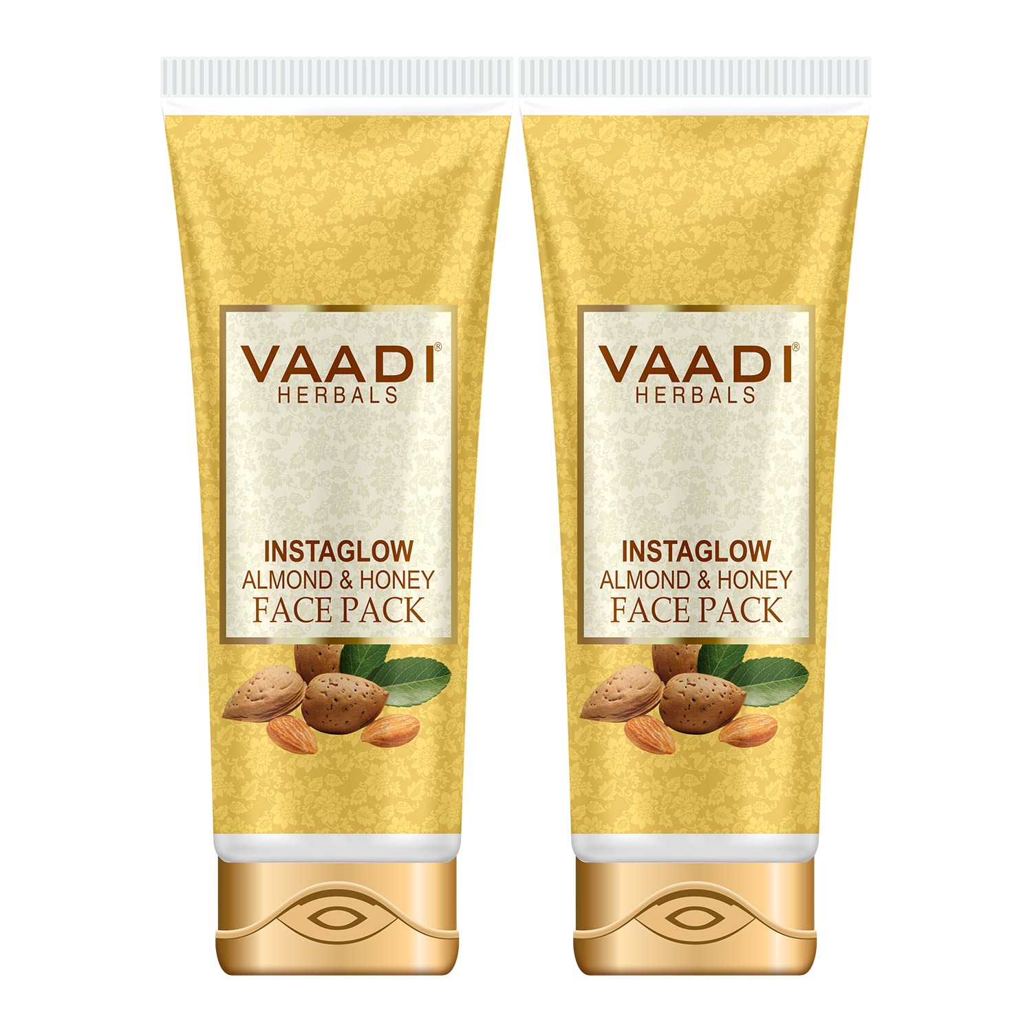 Vaadi Herbals Value Pack Of 2 Instaglow Almond & Honey Face Pack For All Skin Type 120 Gms X 2
