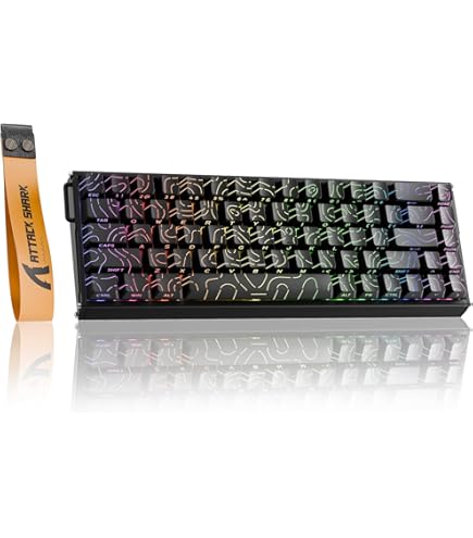 Amazon.com: ATTACK SHARK X68PRO HE Rapid Trigger Wireless Keyboard